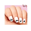 Birds with Hearts Silhouette Assorted Set of 20 Waterslide Nail Decals Waterslide Nail Decals