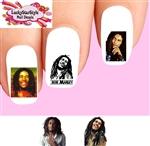 Bob Marley Assorted Set of 20 Waterslide Nail Decals