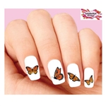 Monarch Butterfly Butterflies Assorted Set of 20  Waterslide Nail Decals