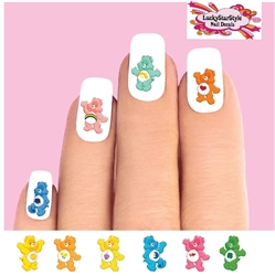 Care Bears Assorted Set of 20 Waterslide Nail Decals