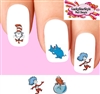 Cat in the Hat Thing Horton Thorax Assorted Set of 20 Waterslide Nail Decals