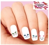 Kitty Cat Face Eyes Assorted Set of 20 Waterslide Nail Decals