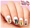 Lucky Cat Good Fortune Assorted Set of 20 Waterslide Nail Decals