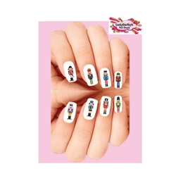 Christmas Holiday Nutcracker Assorted Set of 20 Waterslide Nail Decals