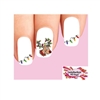 Christmas Holiday Reindeer & Lights Assorted Set of 20 Waterslide Nail Decals