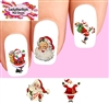 Christmas Holiday Santa Claus Assorted Set of 20 Waterslide Nail Decals