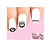 University of Georgia Bulldogs Assorted Set of 20 Waterslide Nail Decals