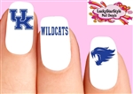 University of Kentucky Wildcats Assorted Set of 20 Waterslide Nail Decals