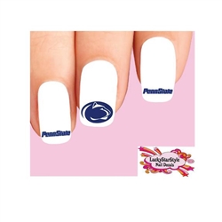 Penn State Nittany Lions Assorted Set of 20 Waterslide Nail Decals