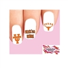 University of Texas at Austin Longhorns Assorted Set of 20 Waterslide Nail Decals