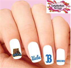 UCLA Bruins Assorted Set of 20 Waterslide Nail Decals