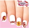 University of Southern California Trojans USC Assorted Set of 20 Waterslide Nail Decals
