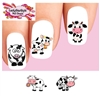 Cute Cows Assorted Set of 20 Waterslide Nail Decals