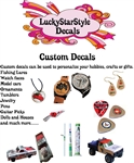 Custom Waterslide Decals - Your Design or Idea - Personalize Your Crafts or Gifts