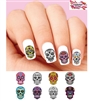 Day of the Dead Sugar Skulls Set of 48 Waterslide Nail Decals