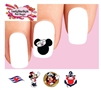 Disney Cruise Vacation Minnie & Mickey Assorted Set of 20 Waterslide Nail Decals