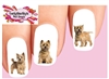 Cairn Terrier Wheaten Assorted Set of 20 Waterslide Nail Decals