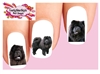 Chow Chow Black Assorted Set of 20 Waterslide Nail Decals