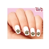 Leopard Print Paw Set of 20 Waterslide Nail Decals
