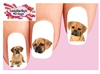 Puggle Assorted Set of 20 Waterslide Nail Decals
