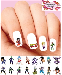 Dragon Ball Z Assorted Set of 20 Waterslide Nail Decals