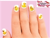 Yellow Rubber Duck Assorted Set of 20 Waterslide Nail Decals