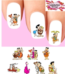 The Flintstones Fred Wilma Betty Barney Assorted Set of 20 Waterslide Nail Decals