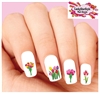 Colorful Tulips Assorted Set of 20 Waterslide Nail Decals
