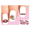 San Francisco 49ers Football Assorted Set of 20  Waterslide Nail Decals