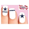 Dallas Cowboys Football Assorted Set of 20 Waterslide Nail Decals