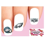 Philadelphia Eagles Football Assorted Set of 20  Waterslide Nail Decals