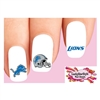 Detroit Lions Football Assorted Set of 20 Waterslide Nail Decals