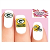 Green Bay Packers Football Assorted Set of 20 Waterslide Nail Decals