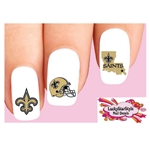 New Orleans Saints Football Assorted Set of 20 Waterslide Nail Decals