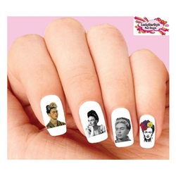 Frida Kahlo Assorted #1 Set of 20 Waterslide Nail Decals