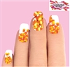 Halloween Candy Corn Assorted Set of 10 Full Waterslide Nail Decals