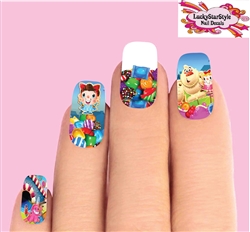 Candy Crush Set of 10 Waterslide Full Nail Decals