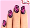 Hot Pink Realtree Mossy Oak Camo Camouflage Set of 10 Waterslide Full Nail Decals