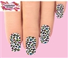 Colorful Leopard Print Spots Set of 10 Full Waterslide Nail Decals
