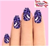 Hodgkin's Lymphoma Purple Awareness Ribbons Set of 10 Waterslide Full Nail Decals