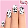 Black & Clear Skulls Hearts Set of 10 Full Waterslide Nail Decals