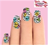 Colorful Skulls Set of 10 Full Waterslide Nail Decals