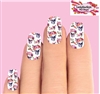 Skulls with Flowers Set of 10 Full Waterslide Nail Decals