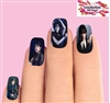 Wednesday Addams Set of 10 Full Waterslide Nail Decals