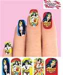 Vintage Wonder Woman Set of 10 Full Waterslide Nail Decals