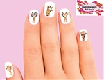 Giraffe Assorted Set of 20 Waterslide Nail Decals