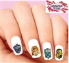 Harry Potter Hogwarts House Crests Assorted Set of 20 Waterslide Nail Decals