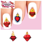 Sacred Heart Assorted Set of 20 Waterslide Nail Decals