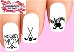 Hockey Mom Assorted Set of 20 Waterslide Nail Decals