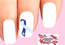 Hydrocephalus Ribbon Set of 20 Waterslide Nail Decals